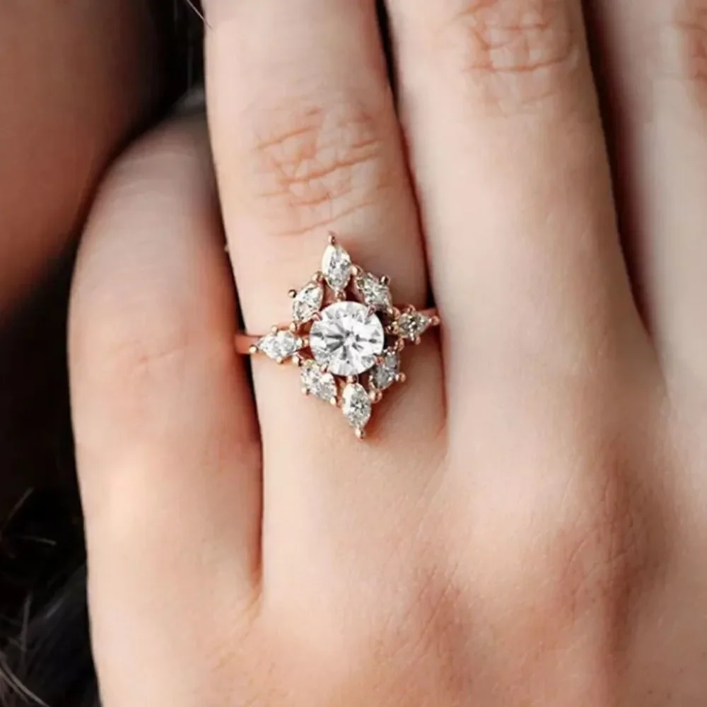 The Elizabeth gold filled white sapphire ring 6 - Picture 6 of 14